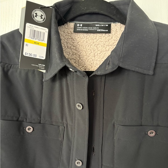 Under Armour Men's Black Shirt Jacket - Picture 3 of 6